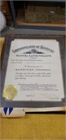 Kentucky colonel commemorative plaque June 11th