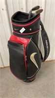 Nike Golf bag with 3 clubs