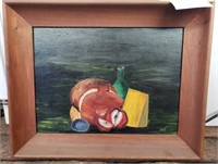 Original Oil by Dennis Sulc of Fruit, Cheese,