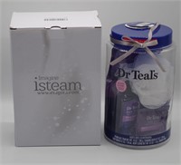 DR. TEAL'S BATH GIFT SET AND I STEAM FACIAL DEVICE