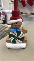 NEW Musical Gingerbread man lotion dispenser