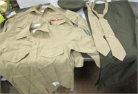 U.S. Marines Dress Pants Shirts Ties Hat  And Pin