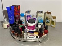 Vanity Tray, Skin Care Products, Nail Polish etc