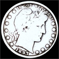 1897-O Barber Silver Half Dollar NICELY CIRCULATED