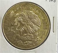 1968 Mexico Olympics 25 Pesos Silver