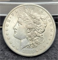 1885-S Morgan Silver Dollar AU