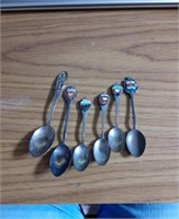 Six collectible spoons Tennessee Grand Canyon