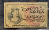 1863 Ten Cent Fractional Currency Note #1257