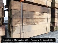 LOT, ASSORTED RECLAIMED GUARDRAIL POSTS (LENGTHS