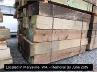 LOT, ASSORTED RECLAIMED GUARDRAIL POSTS (LENGTHS