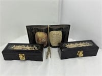 2 Cork Art Jewellery Boxes And HandMade