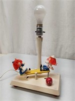 Wooden SeeSaw Raggedy Ann & Andy Childs Lamp