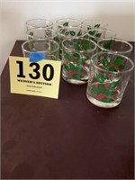 Set of 10 Holly
Rock glasses