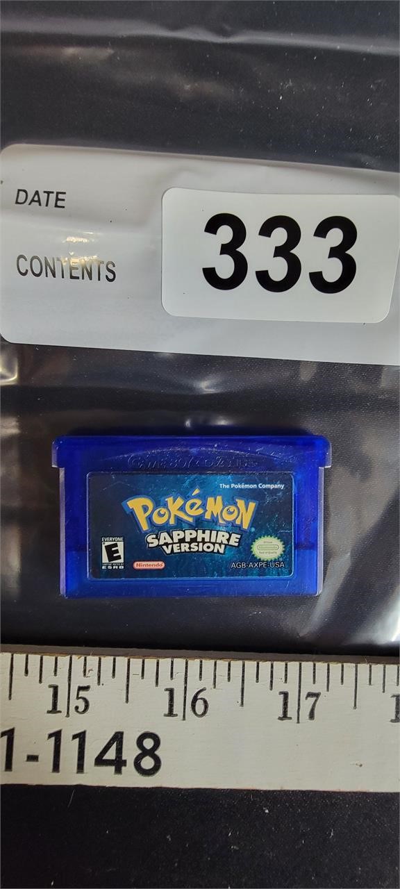 Pokemon Shapphire Editon Gameboy Advance Cartridge