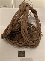 Unique Woven Wood Basket