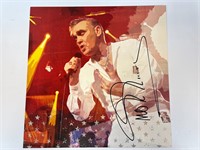 Autograph COA Morrissey Mini Poster