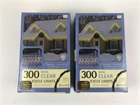 Two Boxes Mini Clear Icicle Lights