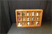 Wood Display Case of Toothpick Holders