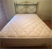 Queen Size Bed w/ Metal Head Board