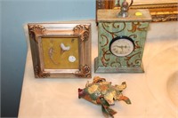 Sea Shell Picture, Metal Fish  & Decorative Clock