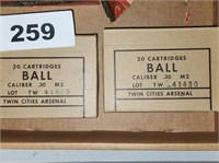 2 BOXES - 40 CARTRIDGES .30 CAL