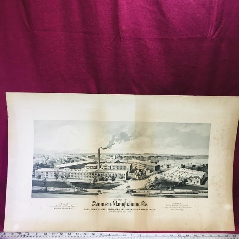 Dennison Mfg. Co. Advertisement Print (Antique)