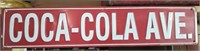 1998 metal Coca-Cola Ave sign