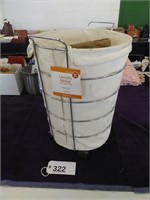 Laundry Basket with Canvas Bag on Wheels