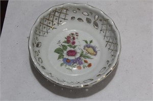 A Reticulated Floral Bowl