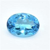 Certified Swiss Blue Topaz(13.85ct)