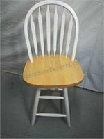 Swivel Wood Bar Stool 39" tall and seat is 17"