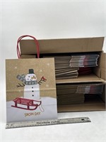 NEW Miscellaneous Lot of Snowman Sled Cub Gift Bag