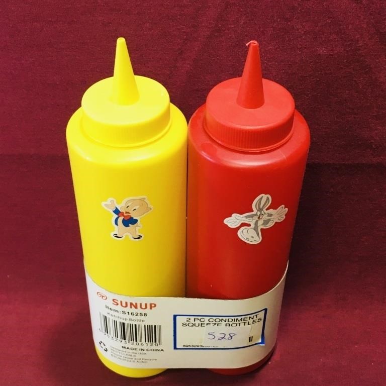 Pair Of Condiment Squeeze Bottles (Unused)