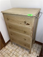 PAINTED CHEST OF DRAWERS  26 x 16 x 42