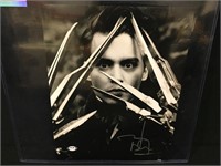 Edward Scissor Hands Signed Johnny Depp Photo