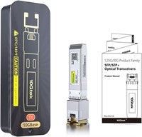 10GBase-T SFP+ to RJ-45 Transceiver, 10Gbe SFP+ to