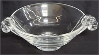 Signed Steuben crystal bowl