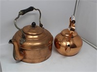 Large Vtg. Copper Kettle & Copper Kettle-Portugal