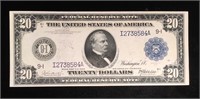 1914 $20 Bill 9-I Minneapolis Minnesota.  F-996