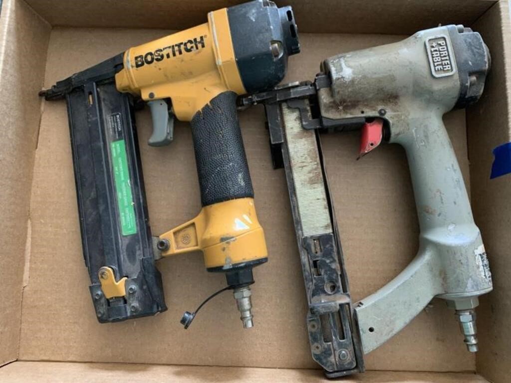 Bostitch 18 gauge Nail Gun & Porter Cable Staple