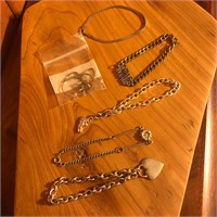 (6) Silver Tone Mixed Bracelet Lot