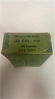 Sierra rifle bullets .30 cal .308 DIA