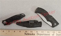 * 3 folding Pocket knives - Harley Davidson +