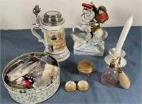 Miscellaneous porcelain art glass atomizer and