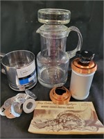 Mirro Pastry Press, Sifter & Lidded Pitcher - Note