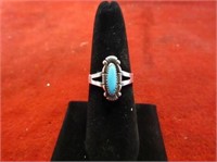 Sterling Silver Ring. Turquoise. Bell trading post