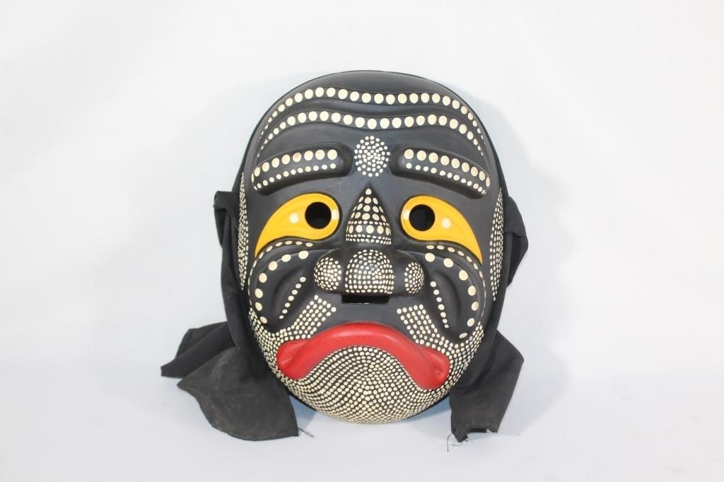 VTG Korean Wooden Opera Play Mask No-Jang