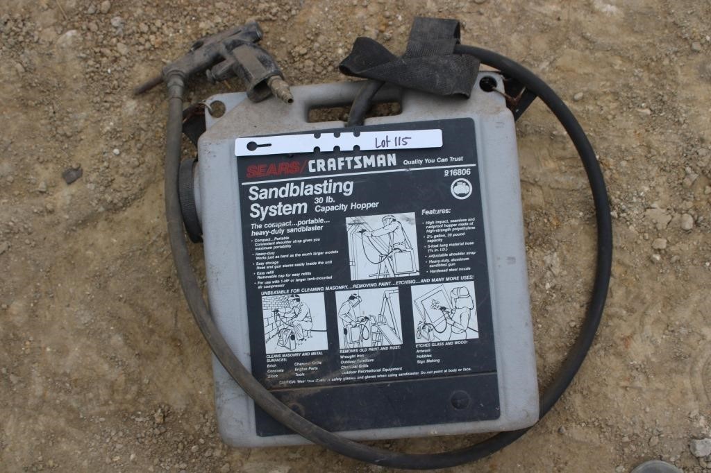 Craftsman portable sand blaster