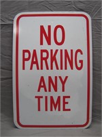 No Parking Any Time Metal Street Sign
