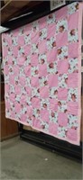40 x 38 handmade child's quilt with Dora the